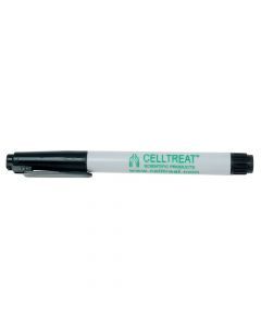 Celltreat Permanent Tube Marker, Black Ink, Plastic, White Barrel; CT-229407